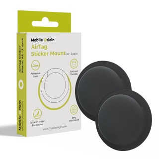 AirTag Sticker Mount A2 - 2 pack Black