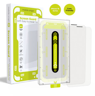 Screen Guard with easy applicator Case Friendly, 2 pack iPhone 16 Series