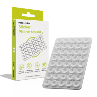 Sticker Phone Mount O1 - Clear White