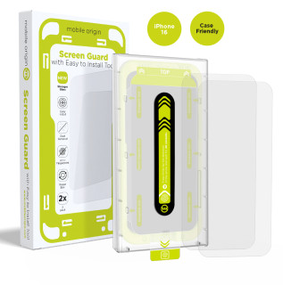 Screen Guard with easy applicator Case Friendly, 2 pack iPhone 16 Series