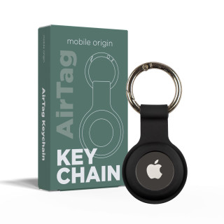 Mobile Origin AirTag Keychain Black