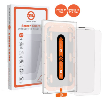 Screen Guard iPhone 14 Plus / 13 Pro Max with easy applicator 2 pack