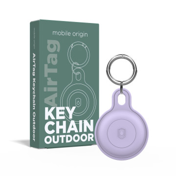 AirTag Outdoor Keychain Purple