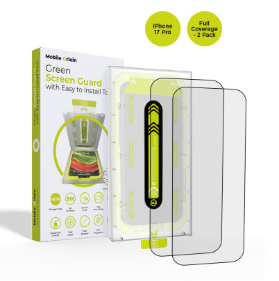 Screen Guard with easy applicator Full Coverage, 2 pack iPhone 17 Series