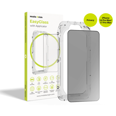 EasyGlass Privacy with Applicator iPhone 16 Pro Max/17 Pro Max
