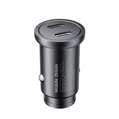 Metal Car Charger 30W CA13 - 2x USB-C