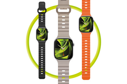 FKM Řemínek III pro Apple Watch 44 / 45 / 46 / 49 mm – Oranžový