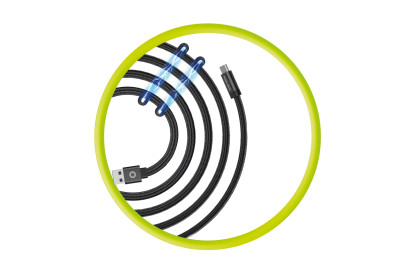 Magnetický kabel 1 m USB‑A na USB‑C – černý