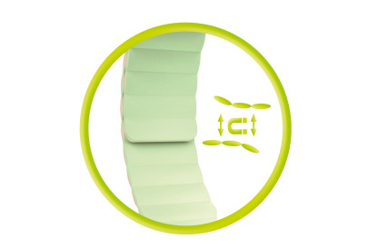 Magnetický řemínek II pro Apple Watch 44 / 45 / 46 / 49 mm – růžovo‑světlezelený