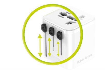 Universal Travel Adapter PW30 EU/UK/US/AUS, White
