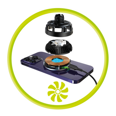 Bezdrátová nabíječka do auta CA24 Qi2 25W