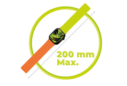 Magnetický řemínek II pro Apple Watch 44 / 45 / 46 / 49 mm – oranžovo‑zelený