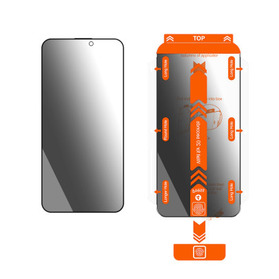 Screen Guard Privacy iPhone 15 Pro Max with easy applicator, 2 pack