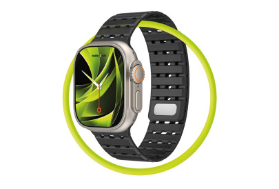 Magnetický řemínek pro Apple Watch 44 / 45 / 46 / 49 mm – černý