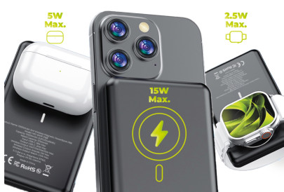 Wireless Metal Slim PowerBank 3in1 PB8 10000mAh