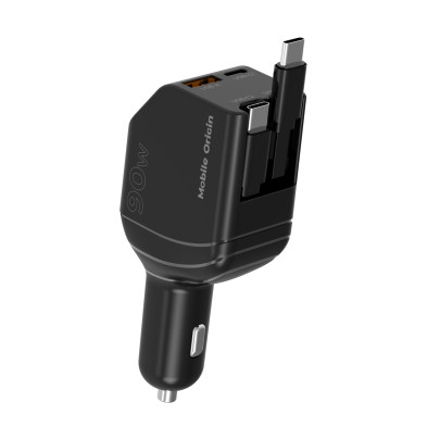 Car Charger CA22 90W - USB-C + USB-A, + 2x USB-C Cable