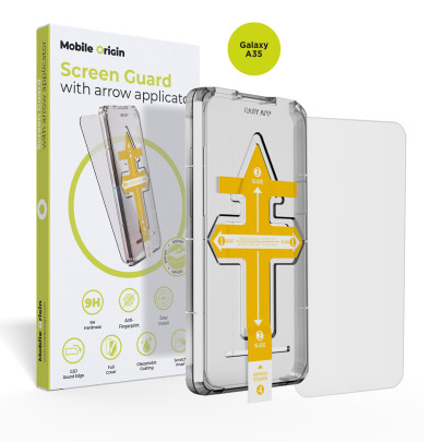Protective glass with arrow aplicator – for Samsung Galaxy