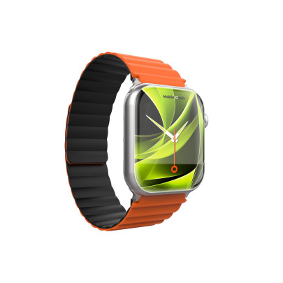 Magnetický řemínek II pro Apple Watch 44 / 45 / 46 / 49 mm – oranžovočerný