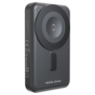 10000mAh Wireless Magnetic PowerBank PB11, USB-C and Lightning Cable