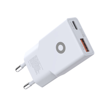 GaN 30W Slim Charger TÜV MO16 - USB-A + USB-C