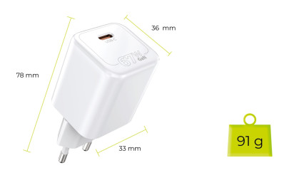 GaN 67W Super Charger PW6 – nabíječka s USB-C portem