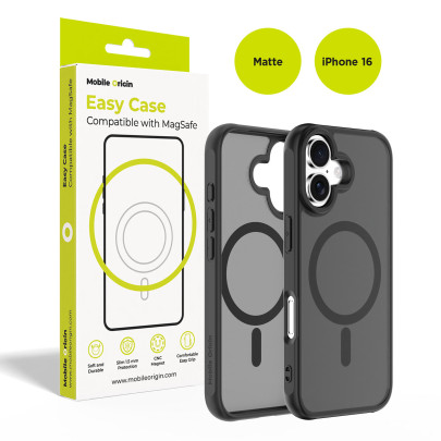Pouzdro Easy Hybrid MagSafe, Matně Černá pro iPhone 16