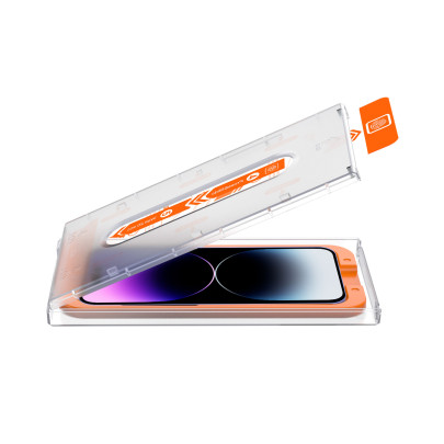 Screen Guard Privacy iPhone 15 Pro Max with easy applicator, 2 pack