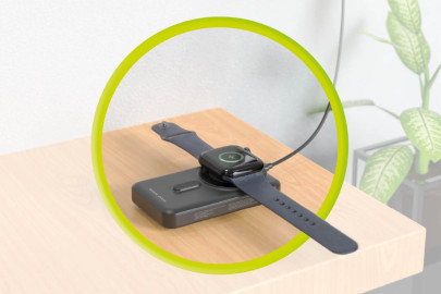 10000mAh Wireless Magnetic PowerBank PB11, USB-C and Lightning Cable