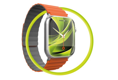Magnetický řemínek II pro Apple Watch 44 / 45 / 46 / 49 mm – oranžovošedý