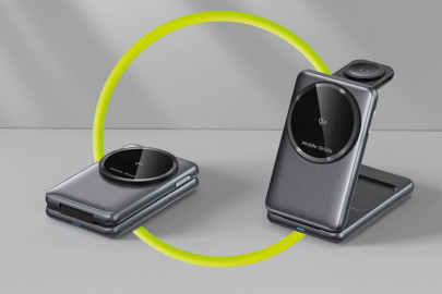 Skládací Qi2 nabíječka 3v1 PW8 - stříbrná