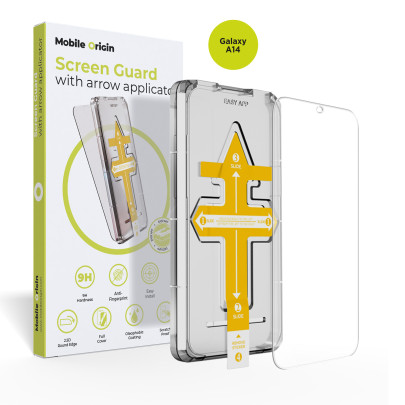 Protective glass with arrow aplicator – for Samsung Galaxy