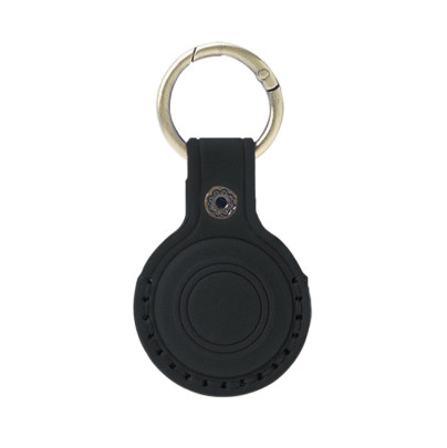 Kožená klíčenka AirTag A6, Černá