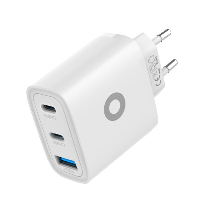 GaN 40W Wall Charger MO13, 1x USB-A + 2x USB-C