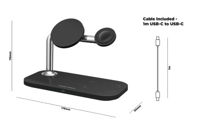 3in1 Wireless Charger MO1 Black