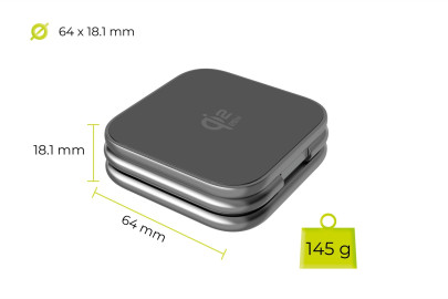 Ultratenká skládací nabíječka PW36, 3v1 Qi2 25W, Vesmírně šedá