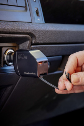 Car Charger CA22 90W - USB-C + USB-A, + 2x USB-C Cable