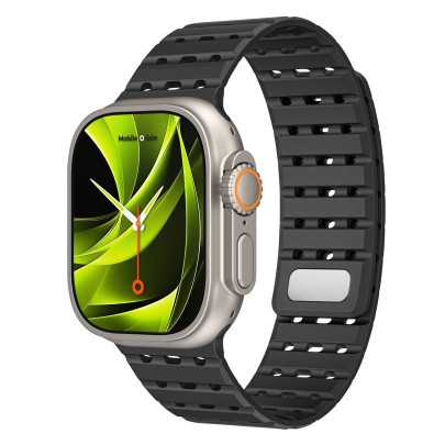 Magnetický řemínek pro Apple Watch 44 / 45 / 46 / 49 mm – černý