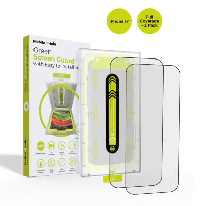 Screen Guard with easy applicator Full Coverage, 2 pack iPhone 17 Series