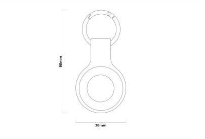 AirTag Keychain Green