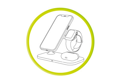 3in1 Wireless Charger MO1 Black