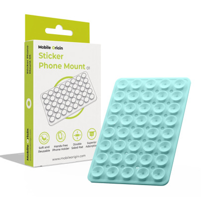 Silikonový držák na telefon s přísavkami - Modrá