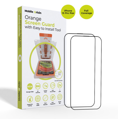 Screen Guard with easy applicator, 2 pack iPhone 15 Series