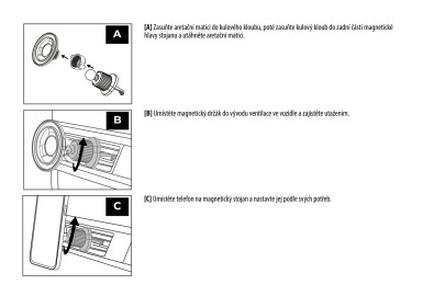 Magnetický držák do auta CA10 MagSafe kompatibilní