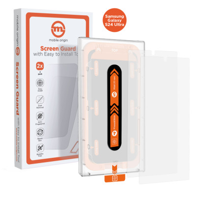 Screen Guard Samsung Galaxy S24 Ultra with easy applicator, 2 pack