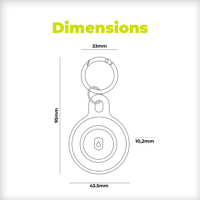 AirTag klíčenka outdoor – černá