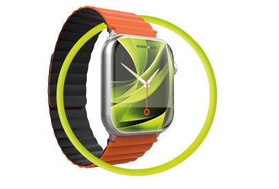 Magnetický řemínek II pro Apple Watch 44 / 45 / 46 / 49 mm – oranžovočerný