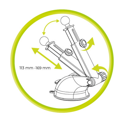 Wireless Dash Car Charger MO4, MagSafe Compatible