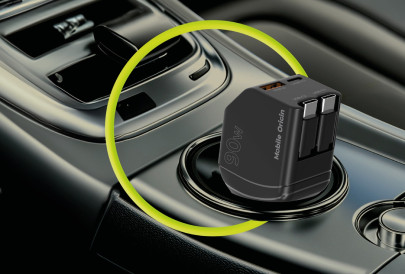 Car Charger CA22 90W - USB-C + USB-A, + 2x USB-C Cable