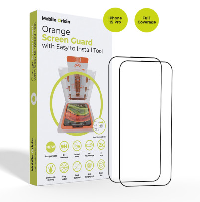 Screen Guard with easy applicator, 2 pack iPhone 15 Series
