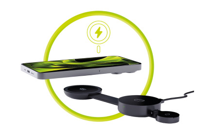 3in1 Qi2 25W Foldable Magnetic Pad PW34, Black